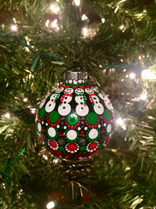 Large Christmas Snowman Ornament