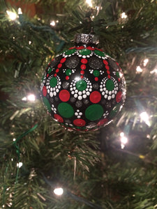 Large Christmas Red & Green Ornament