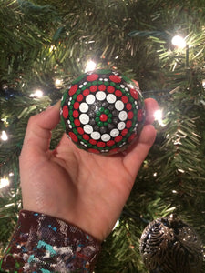 Large Christmas Red & Green Ornament