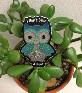 I Don't Give A Hoot Sticker