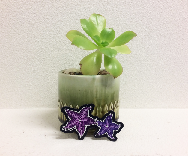 Purple Seastar Magnet