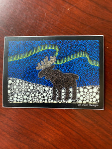 Aurora Moose Sticker