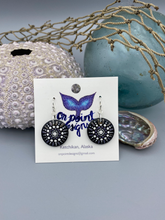 Load image into Gallery viewer, Purple Flash Mini Mandala Earrings